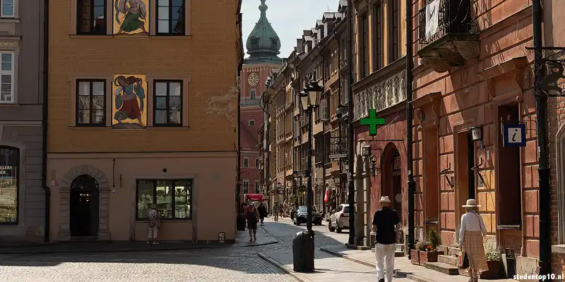 De oude stad van Warschau